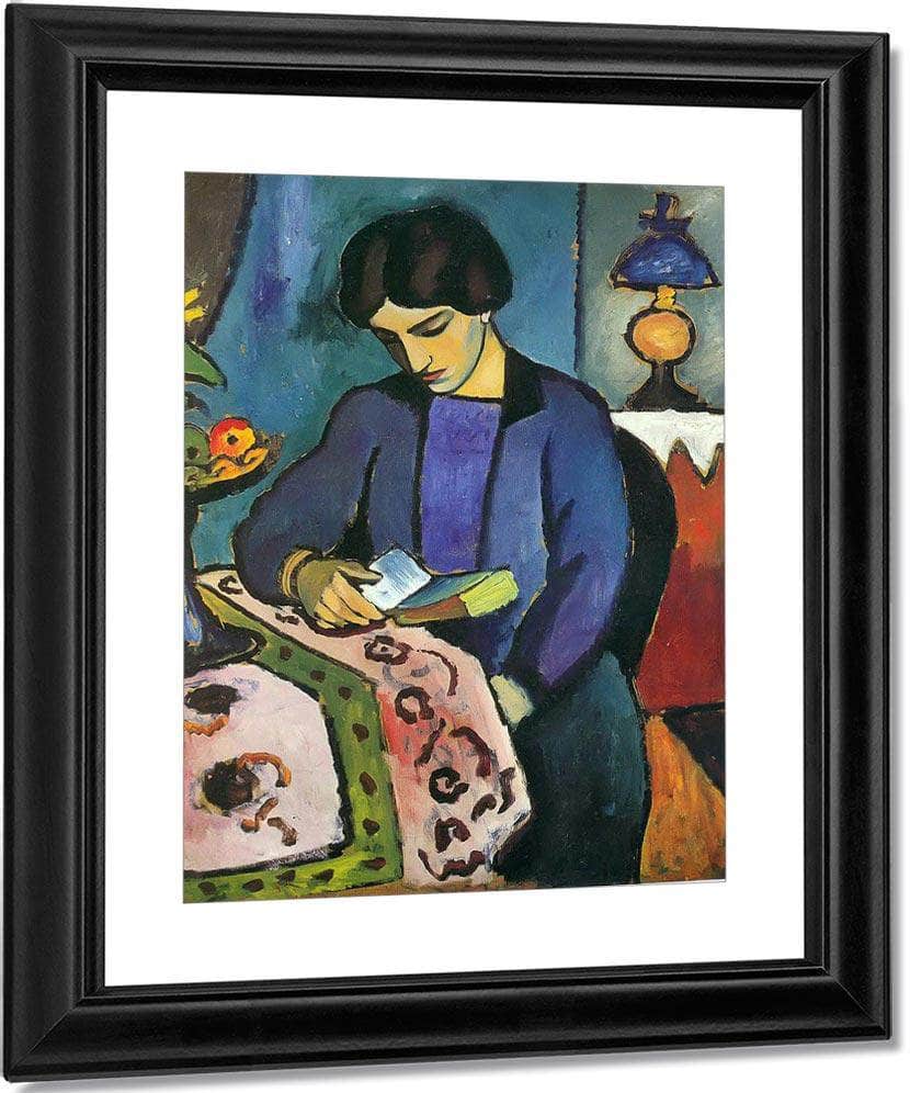 The Painters Wife By August Macke Fine Art Print
