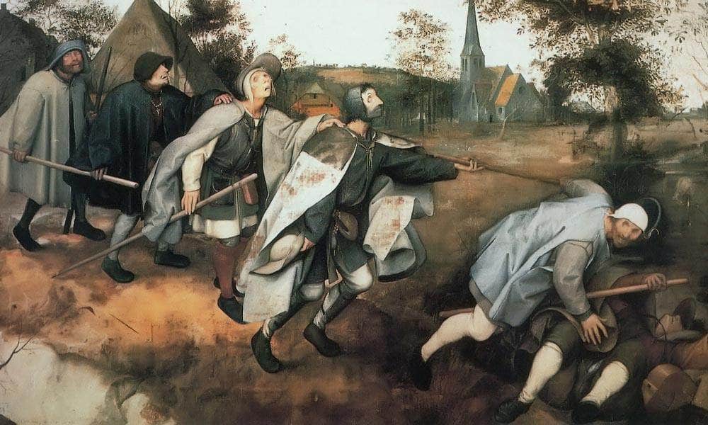 The Parable Of The Bline 1568 By Pieter Bruegel Fine Art Print