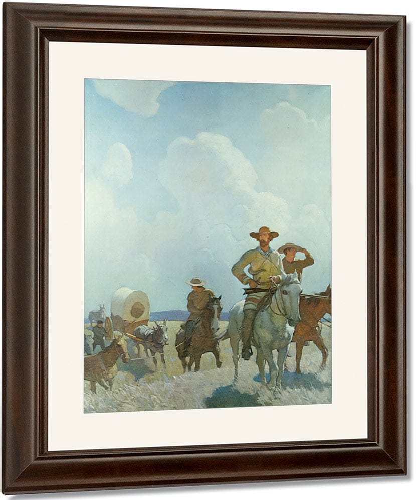 The Parkman Outfit Henry Chatilon Guide And Hunter By NC Wyeth Fine Art Print