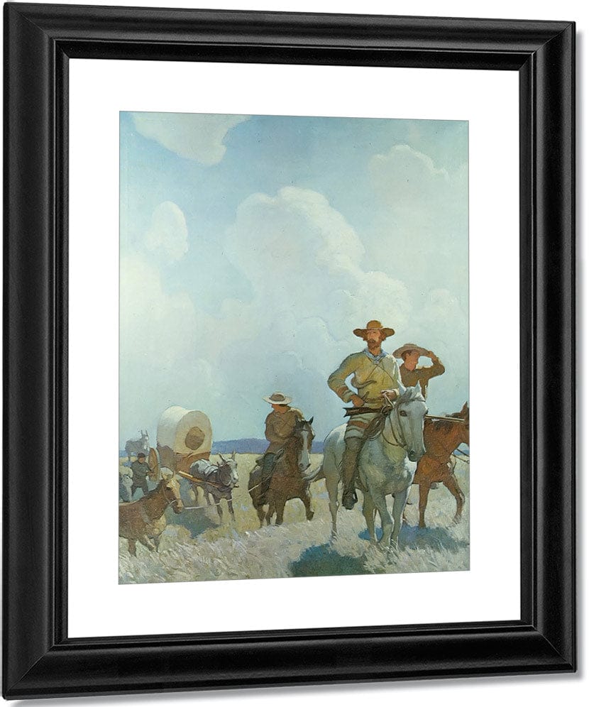 The Parkman Outfit Henry Chatilon Guide And Hunter By NC Wyeth Fine Art Print