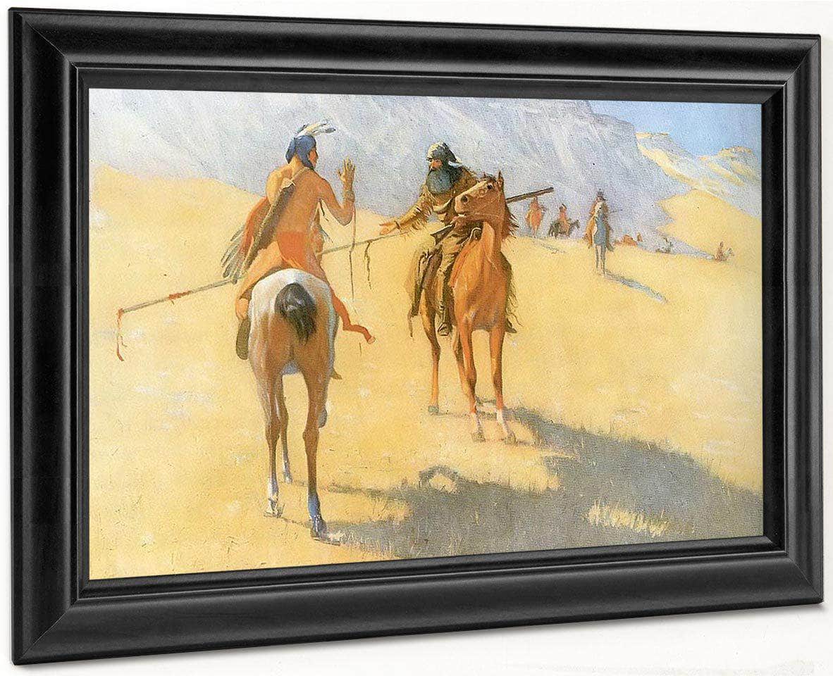 The Parley By Frederic Remington Fine Art Print