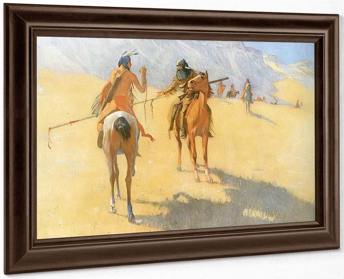 The Parley By Frederic Remington Fine Art Print