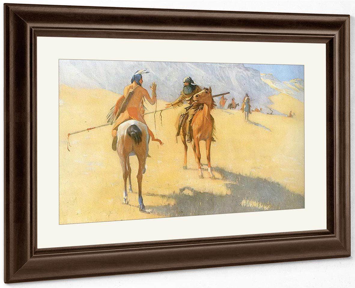 The Parley By Frederic Remington Fine Art Print