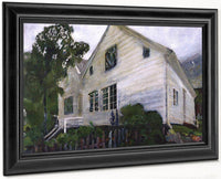 The Parsonage In The Rain By Nicolai Astrup Fine Art Print