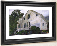 The Parsonage In The Rain By Nicolai Astrup Fine Art Print