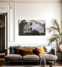 The Parsonage In The Rain By Nicolai Astrup Fine Art Print