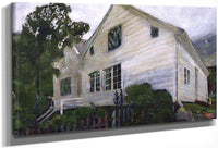 The Parsonage In The Rain By Nicolai Astrup Fine Art Print