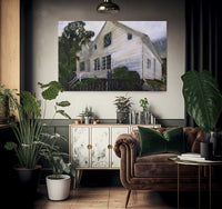 The Parsonage In The Rain By Nicolai Astrup Fine Art Print