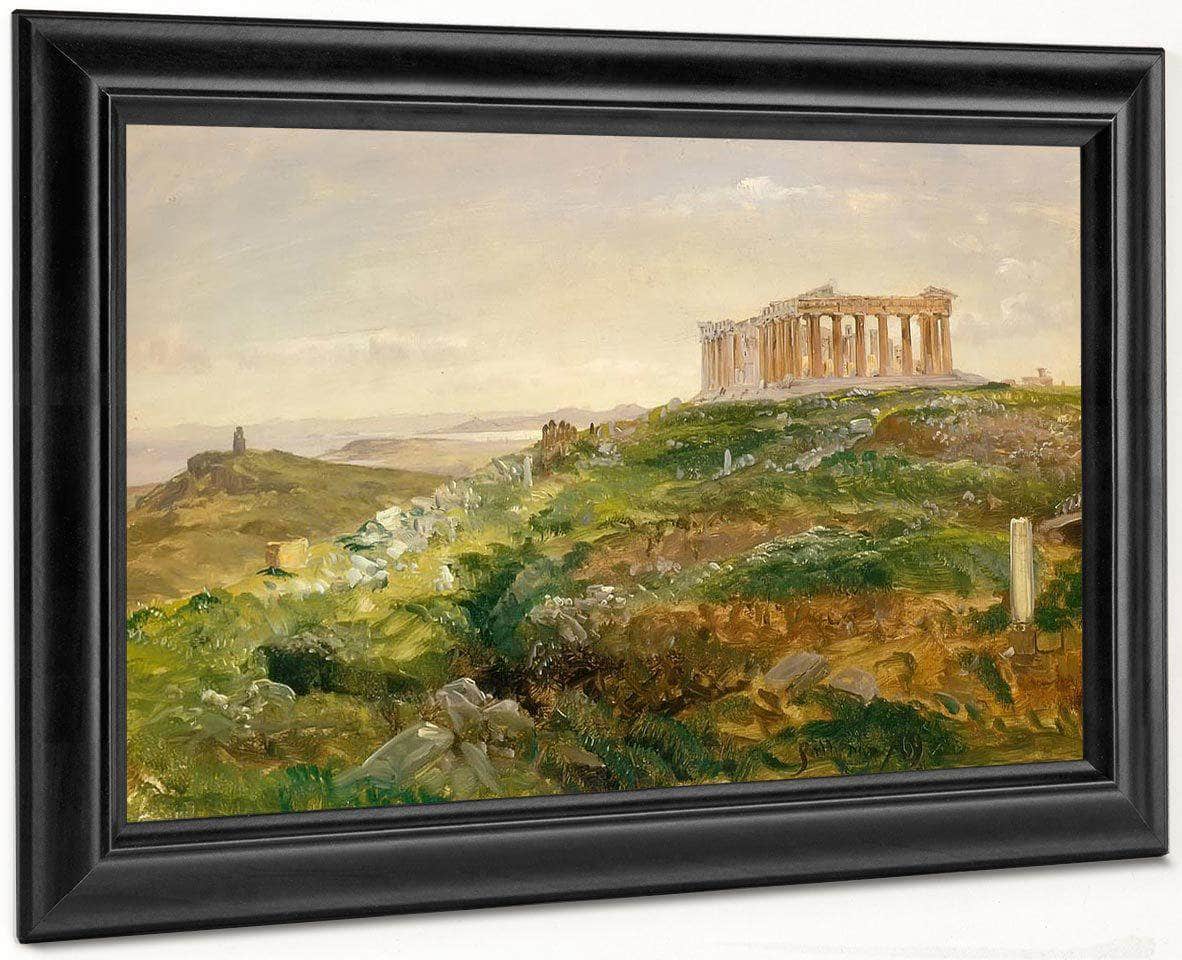 The Parthenon And The Acropolis Athens By Frederic Edwin Church Fine Art Print
