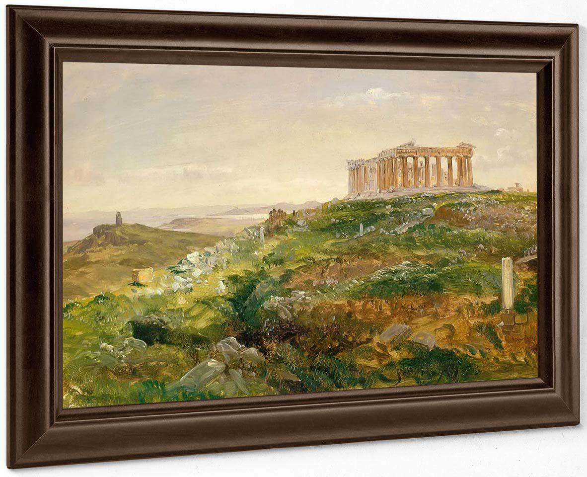 The Parthenon And The Acropolis Athens By Frederic Edwin Church Fine Art Print