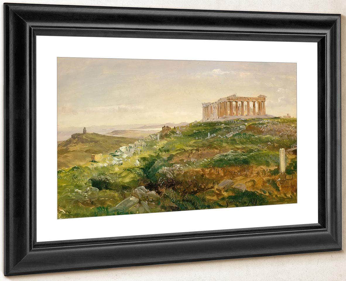 The Parthenon And The Acropolis Athens By Frederic Edwin Church Fine Art Print