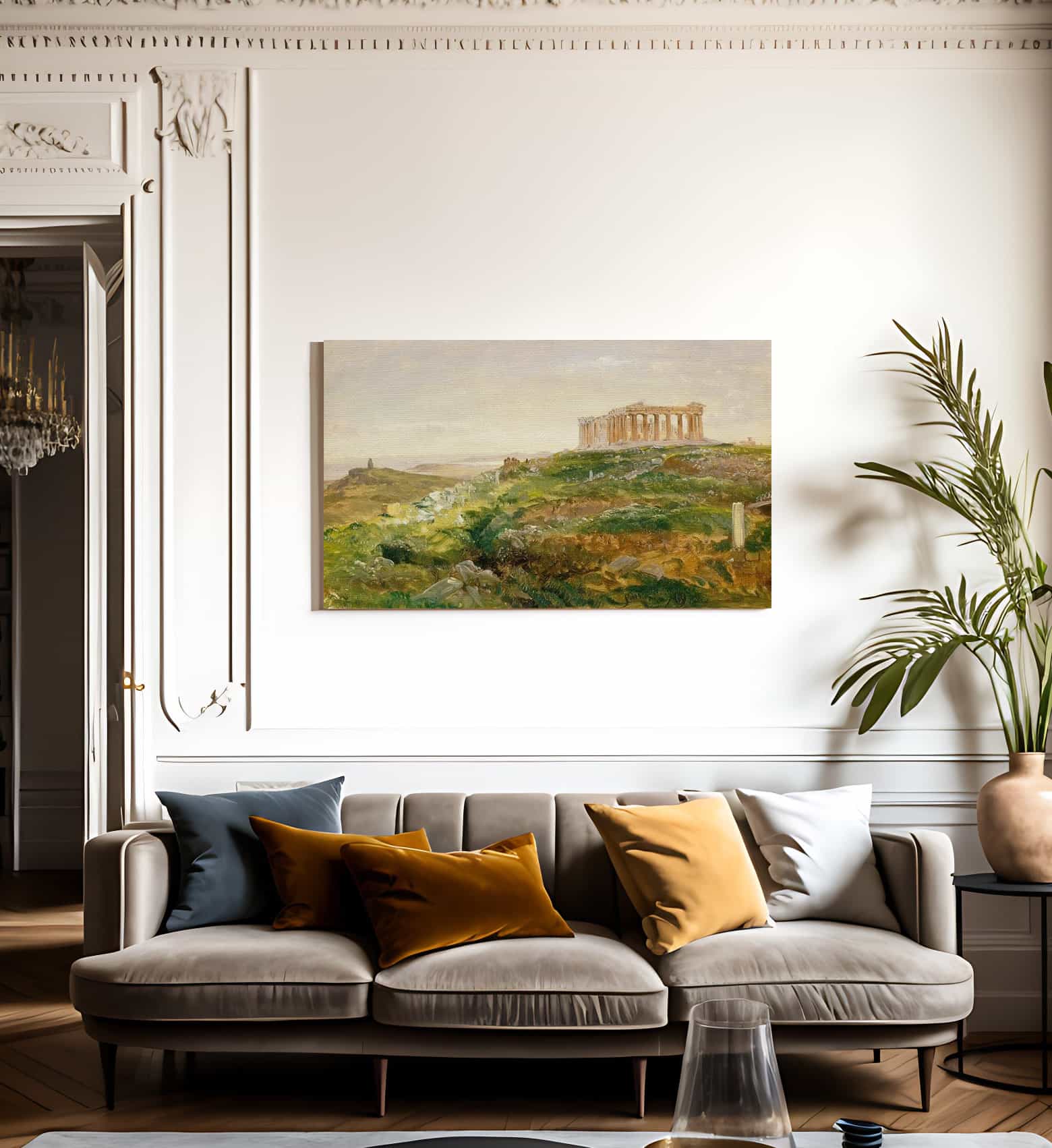 The Parthenon And The Acropolis Athens By Frederic Edwin Church Fine Art Print