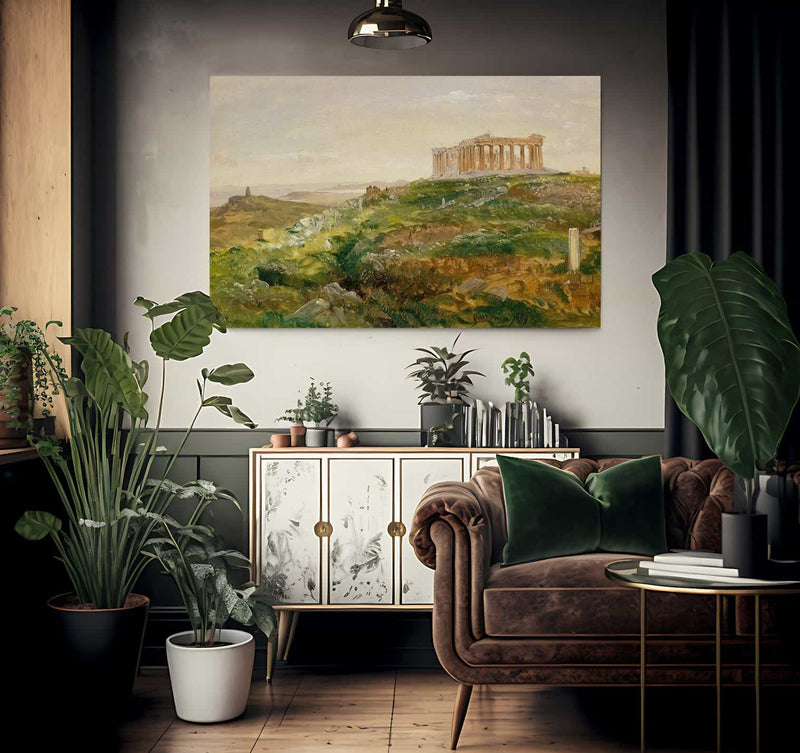 The Parthenon And The Acropolis Athens By Frederic Edwin Church Fine Art Print