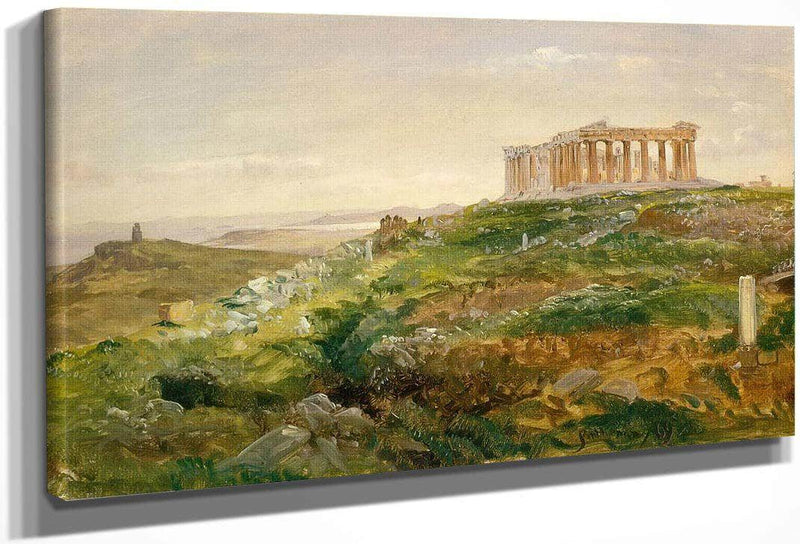 The Parthenon And The Acropolis Athens By Frederic Edwin Church Fine Art Print