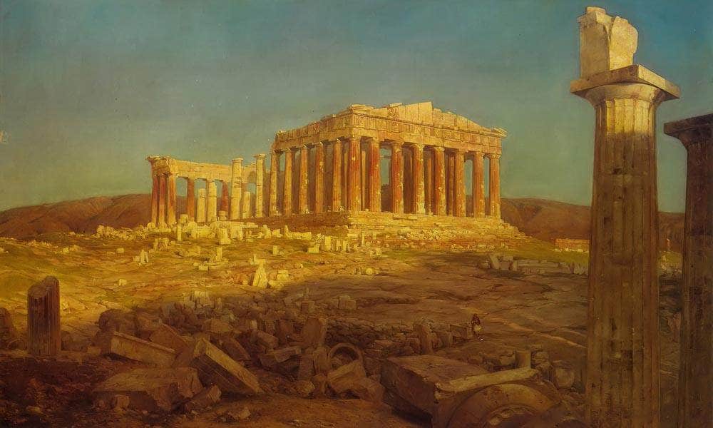 The Parthenon By Fredric Edwin Church Fine Art Print