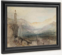 The Pass Of The Splugen  Sample Study By Joseph Mallord William Turner Fine Art Print
