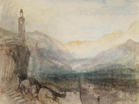 The Pass Of The Splugen  Sample Study By Joseph Mallord William Turner Fine Art Print