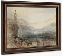 The Pass Of The Splugen  Sample Study By Joseph Mallord William Turner Fine Art Print