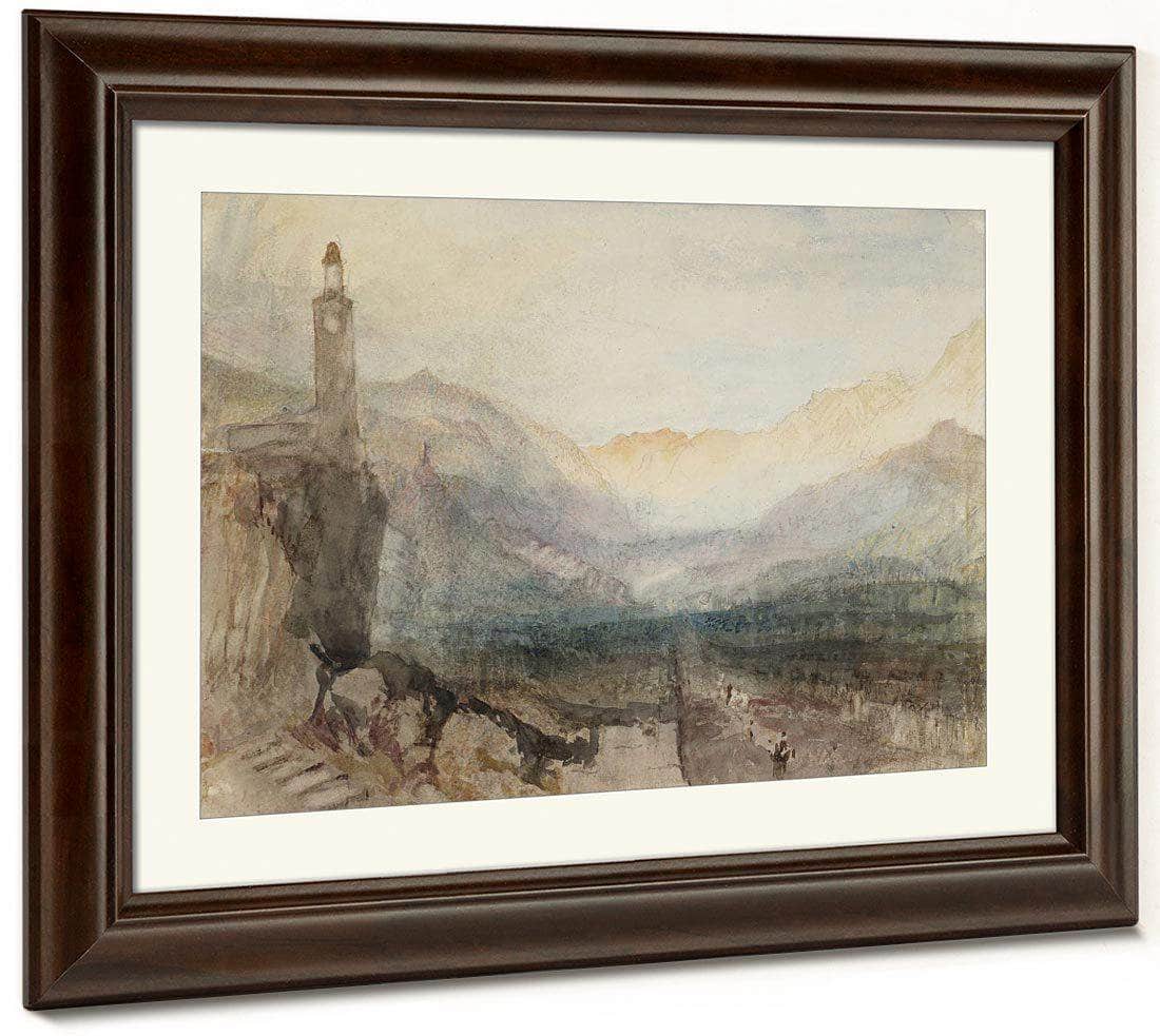 The Pass Of The Splugen  Sample Study By Joseph Mallord William Turner Fine Art Print