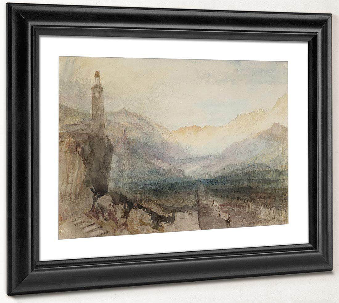 The Pass Of The Splugen  Sample Study By Joseph Mallord William Turner Fine Art Print