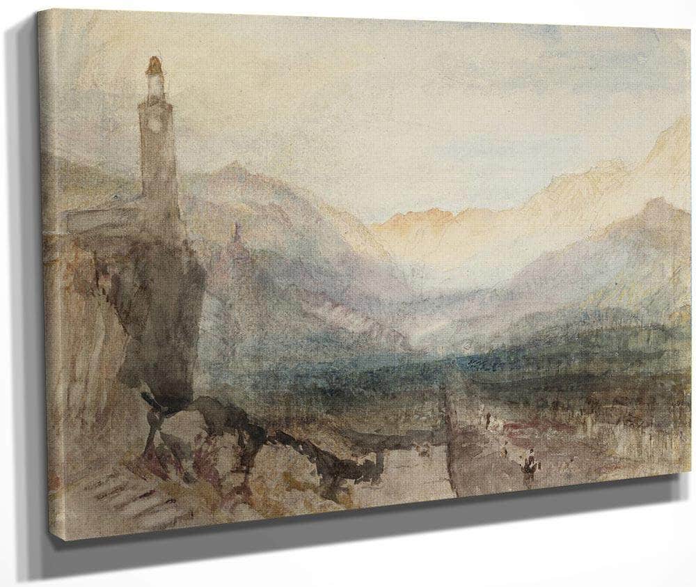 The Pass Of The Splugen  Sample Study By Joseph Mallord William Turner Fine Art Print