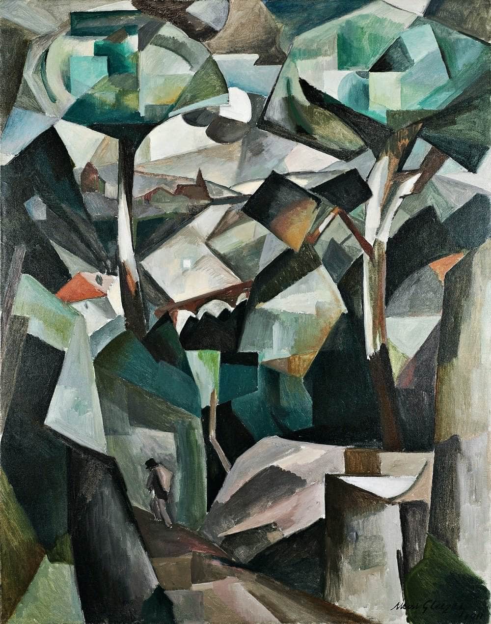 The Path, Landscape In Meudon Painting Albert Gleizes Canvas Art Fine Art Print