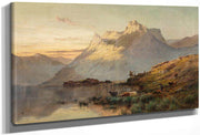 The Peaks Of The Western Highlands By Alfred De Breanski Fine Art Print