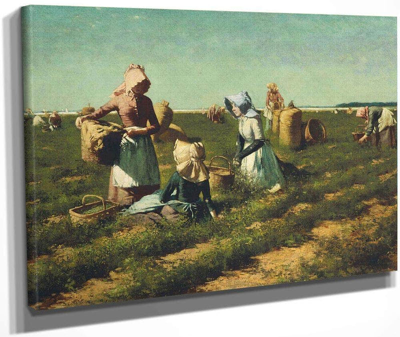 The Peapickers Of Long Island By Harry Roseland Fine Art Print