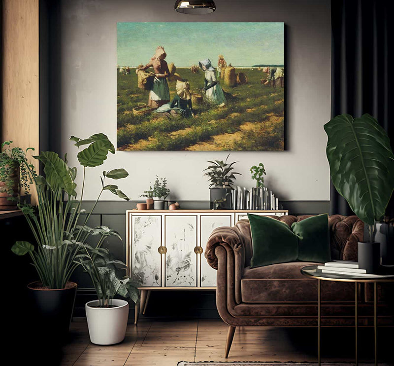 The Peapickers Of Long Island By Harry Roseland Fine Art Print