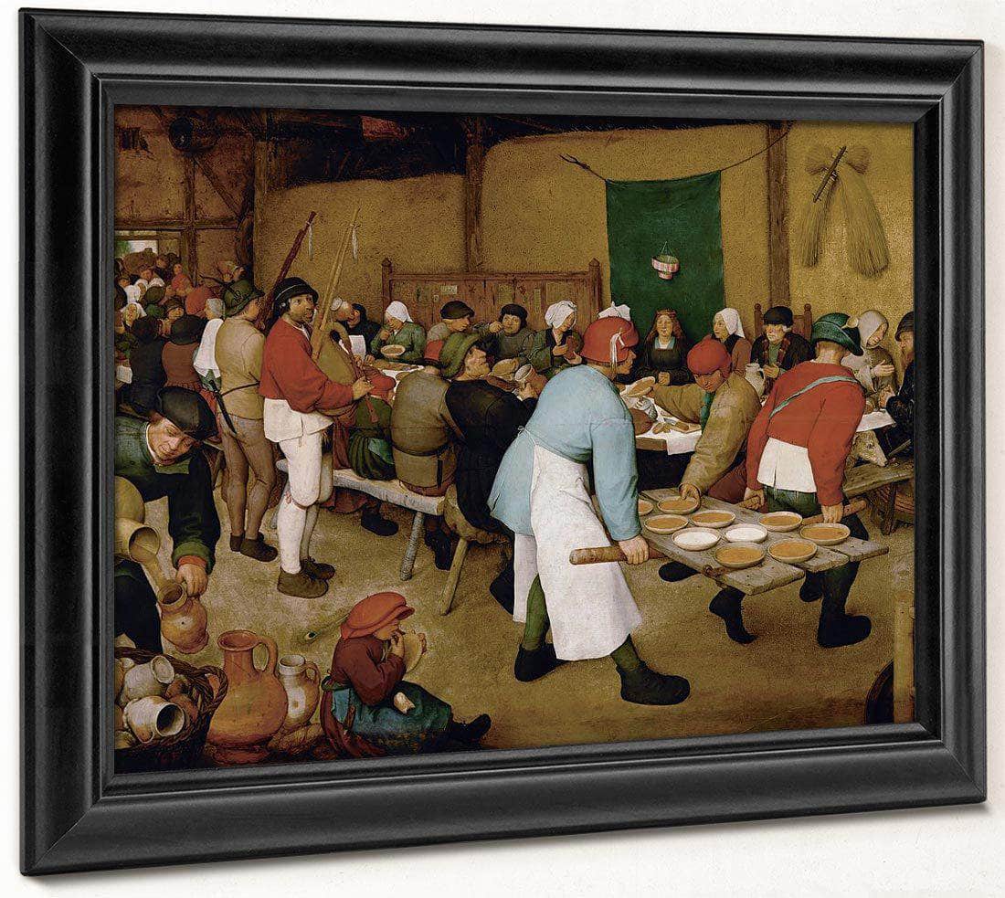 The Peasant Wedding 1568 Oil On Panel 114X164 Kunsthistorisches Museum By The Elder Fine Art Print