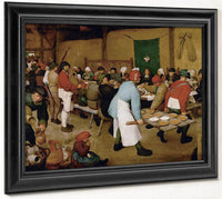 The Peasant Wedding 1568 Oil On Panel 114X164 Kunsthistorisches Museum By The Elder Fine Art Print