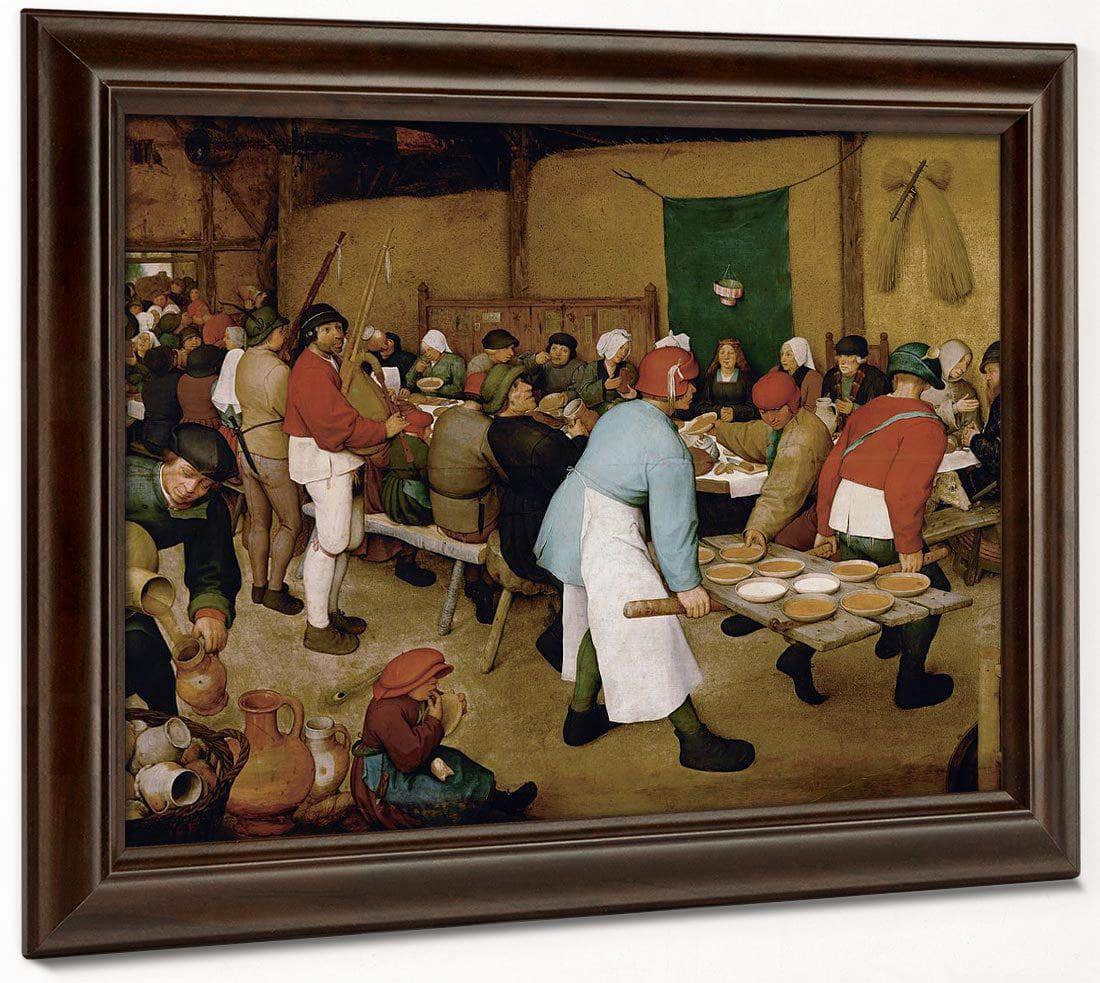 The Peasant Wedding 1568 Oil On Panel 114X164 Kunsthistorisches Museum By The Elder Fine Art Print