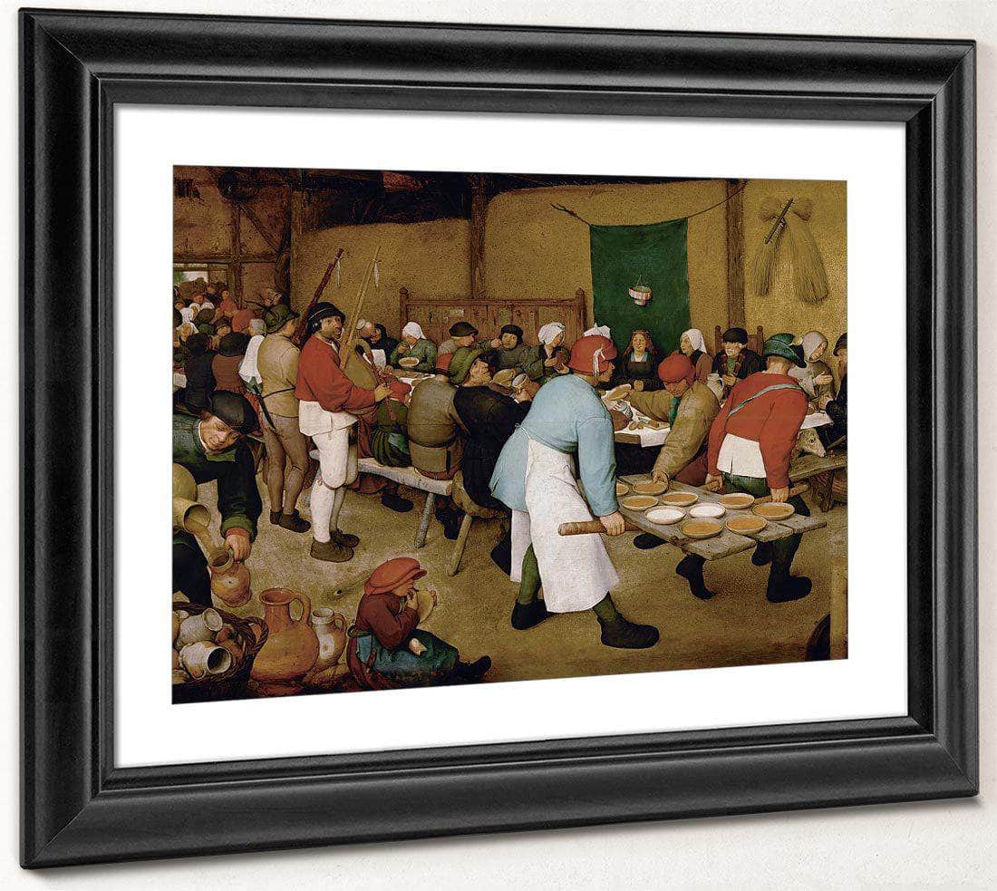 The Peasant Wedding 1568 Oil On Panel 114X164 Kunsthistorisches Museum By The Elder Fine Art Print