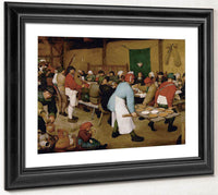 The Peasant Wedding 1568 Oil On Panel 114X164 Kunsthistorisches Museum By The Elder Fine Art Print