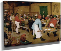 The Peasant Wedding 1568 Oil On Panel 114X164 Kunsthistorisches Museum By The Elder Fine Art Print