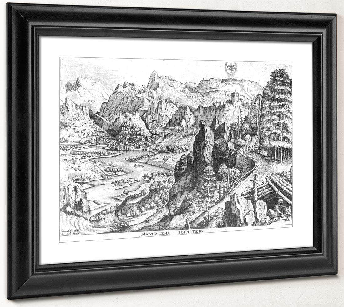 The Penitent Magdalene Engraved By Hieronymus Bosch (C.1510 70) By Pieter Brueghel Ii Fine Art Print