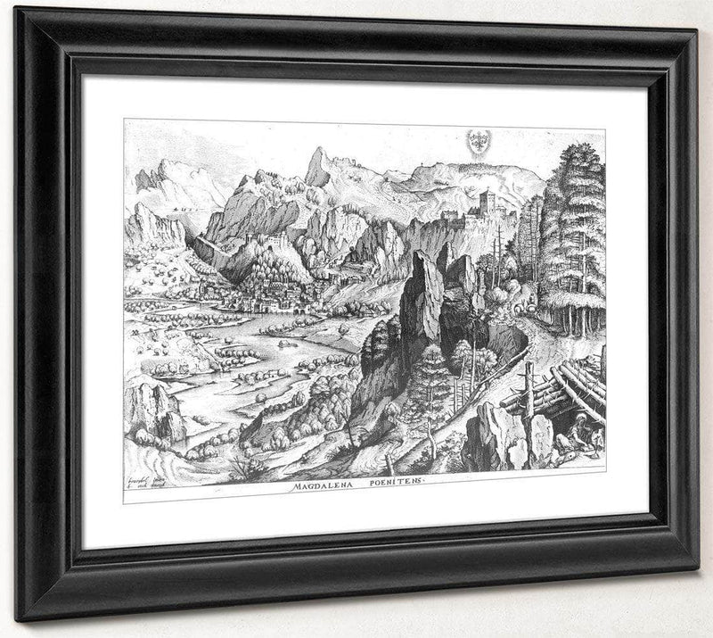 The Penitent Magdalene Engraved By Hieronymus Bosch (C.1510 70) By Pieter Brueghel Ii Fine Art Print