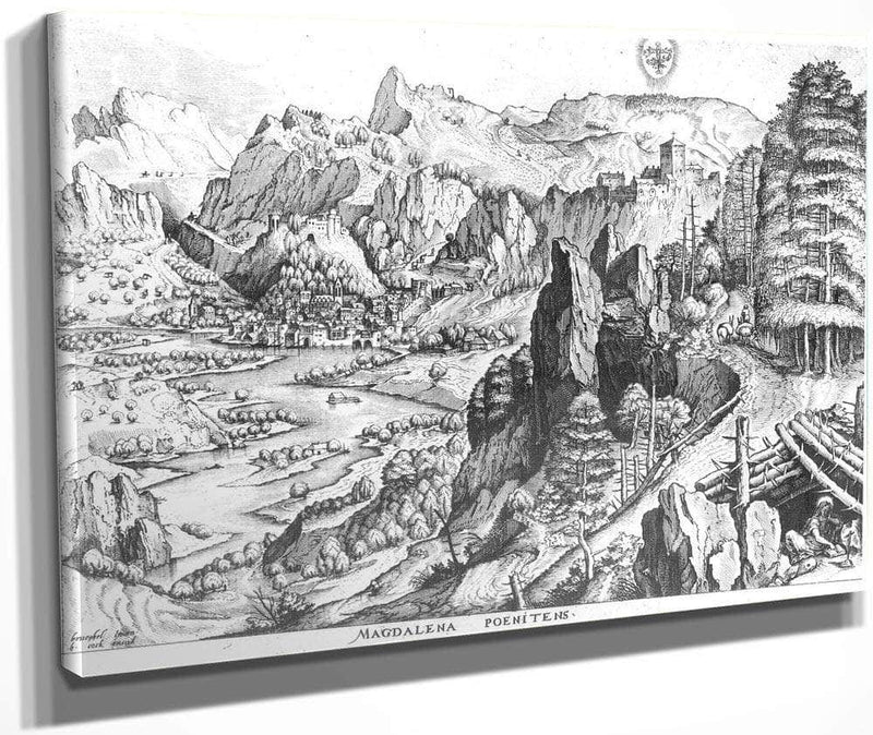 The Penitent Magdalene Engraved By Hieronymus Bosch (C.1510 70) By Pieter Brueghel Ii Fine Art Print