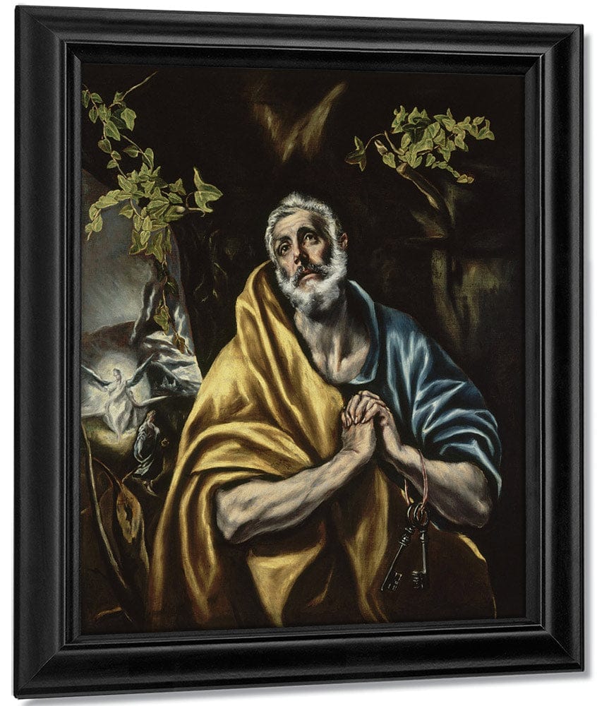 The Penitent Saint Peter By El Greco Fine Art Print