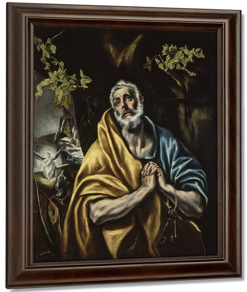 The Penitent Saint Peter By El Greco Fine Art Print