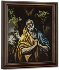 The Penitent Saint Peter By El Greco Fine Art Print