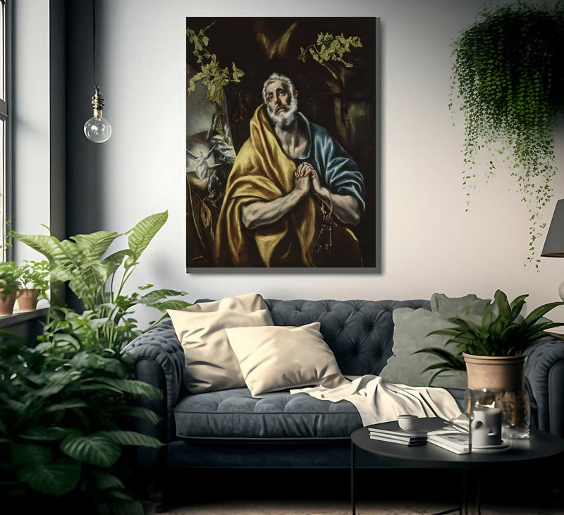 The Penitent Saint Peter By El Greco Fine Art Print