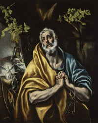 The Penitent Saint Peter By El Greco Fine Art Print