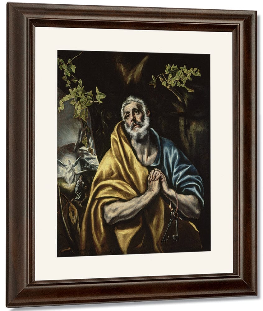 The Penitent Saint Peter By El Greco Fine Art Print