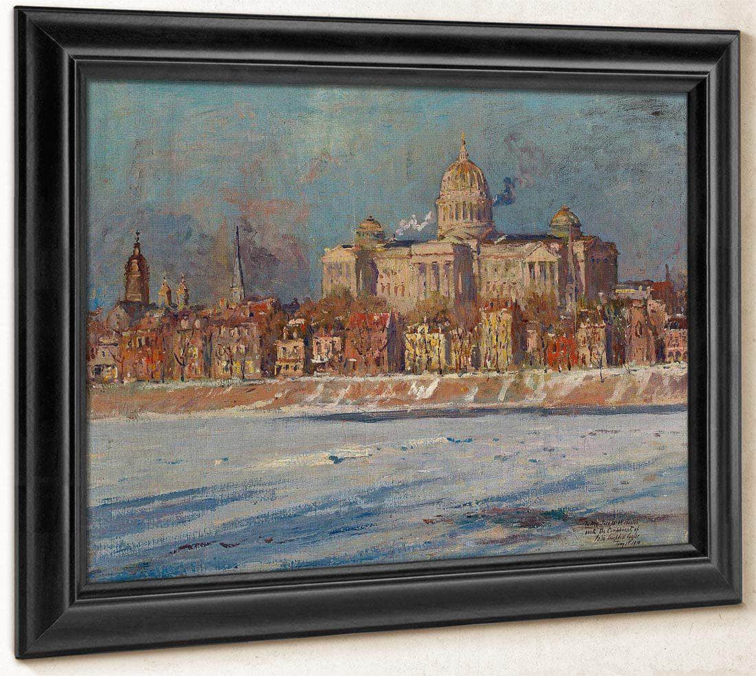 The Pennsylvania State Capitol Building, Harrisburg By Colin Campbell Cooper Fine Art Print