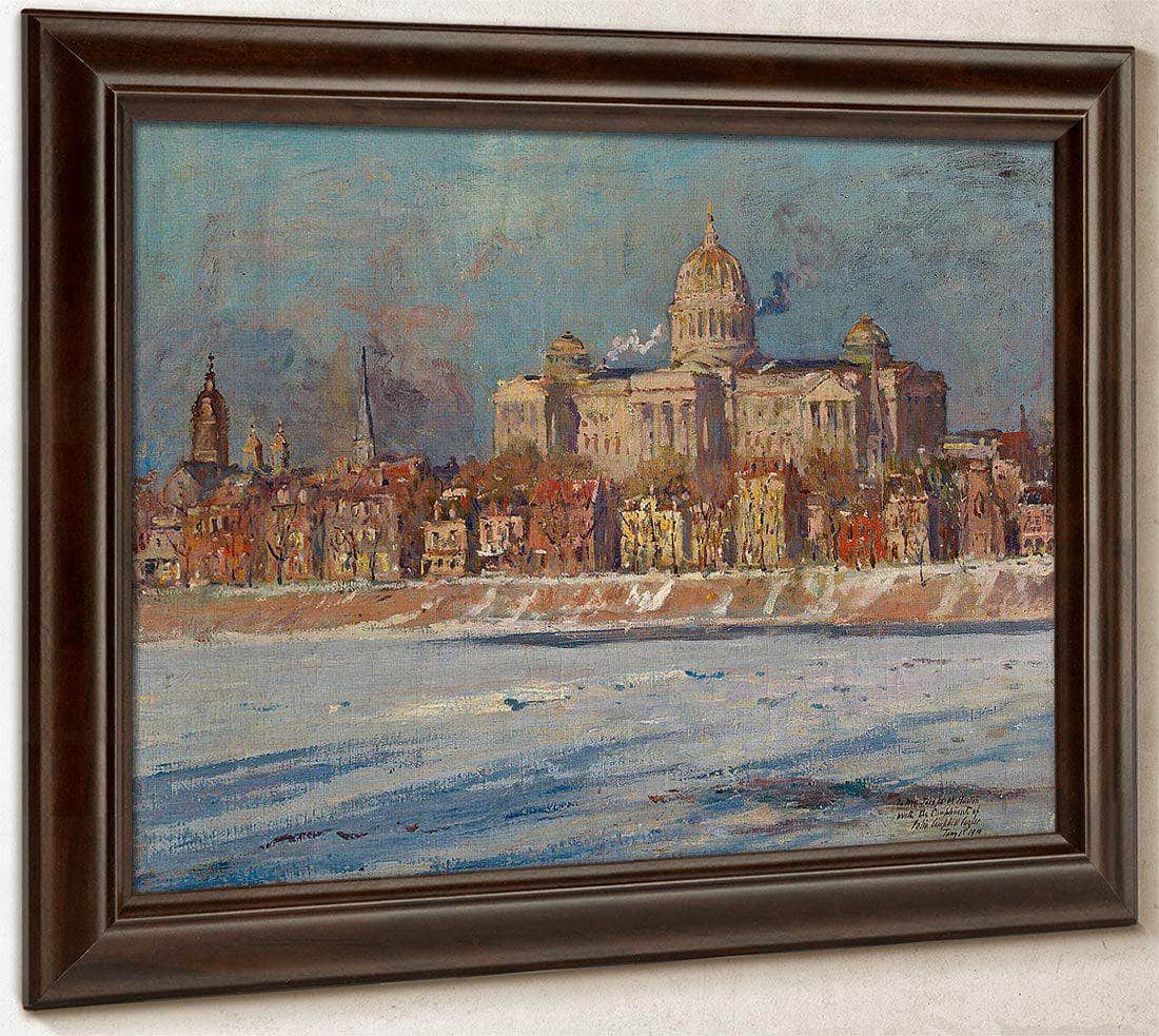 The Pennsylvania State Capitol Building, Harrisburg By Colin Campbell Cooper Fine Art Print