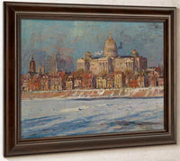 The Pennsylvania State Capitol Building, Harrisburg By Colin Campbell Cooper Fine Art Print