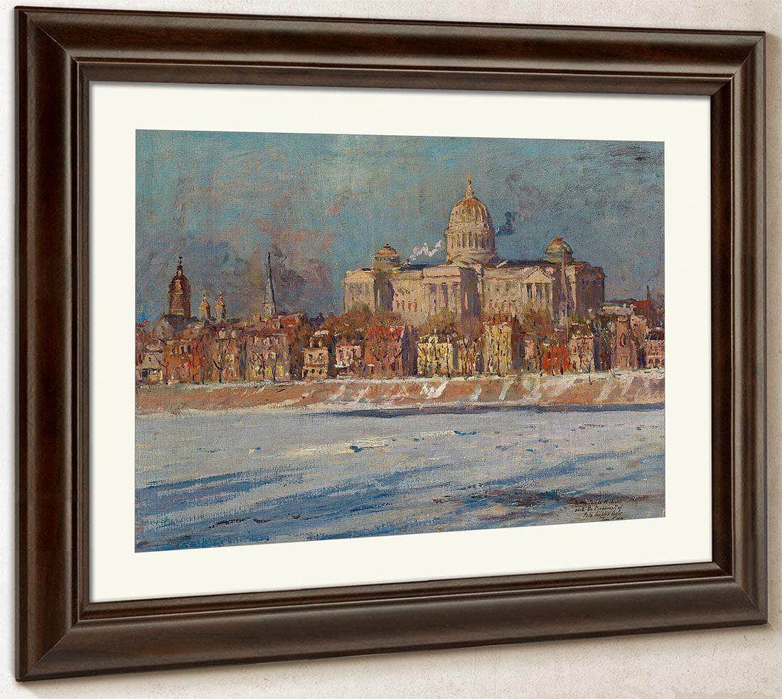 The Pennsylvania State Capitol Building, Harrisburg By Colin Campbell Cooper Fine Art Print