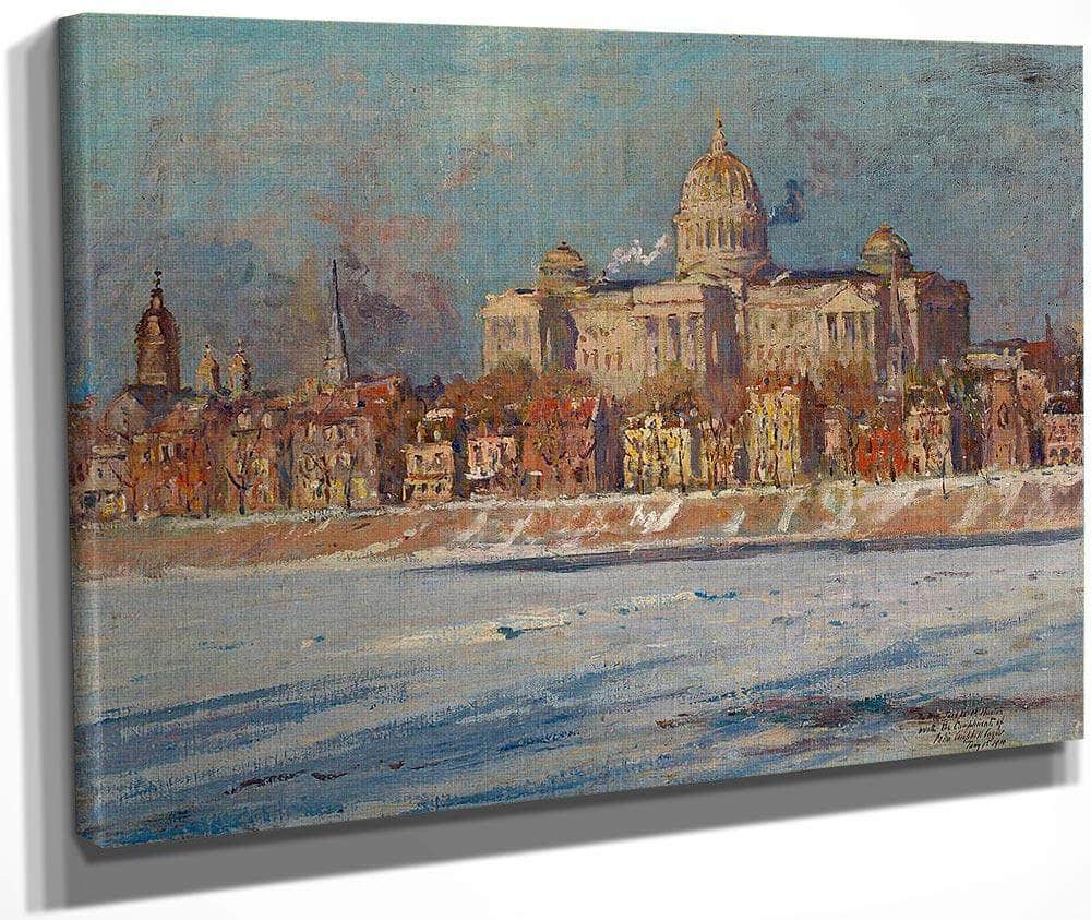 The Pennsylvania State Capitol Building, Harrisburg By Colin Campbell Cooper Fine Art Print