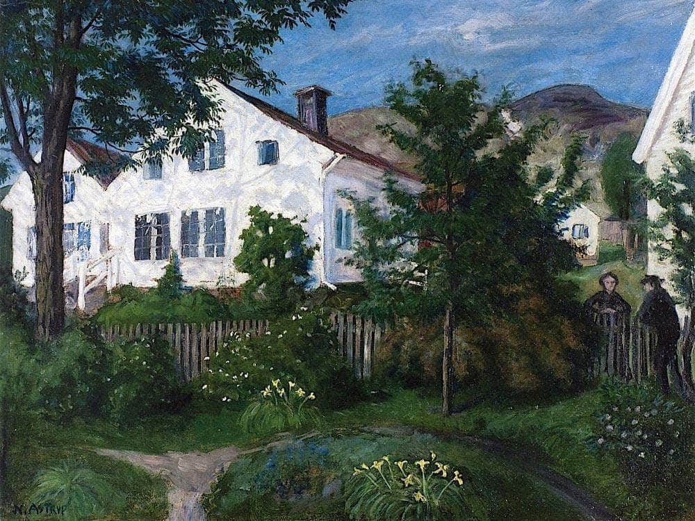 The Personnage By Moonlight By Nicolai Astrup Fine Art Print